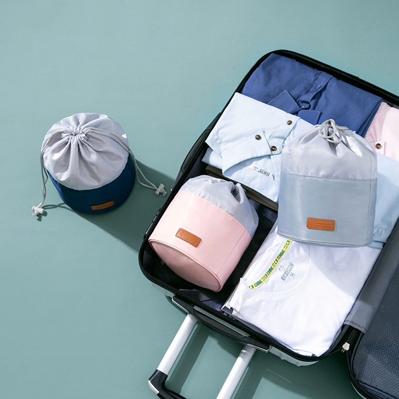 Fashion Drawstring Cosmetic Bag Travel Storage Makeup Bag Organizer Female Storage Pouch Toiletry Make Up Beauty Kit Box