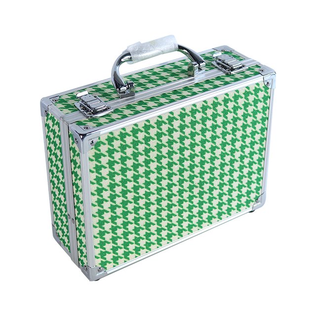 custom small suitcase organize makeup box luxury travel case form cosmetic case with mirror aluminum