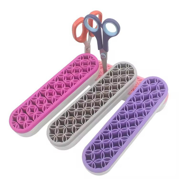 Nail Art Tool for Nail Painting pen Sewing Tool Storage Box Desktop Organizers Silicone Make Up Brush Storage Stand Cosmetic