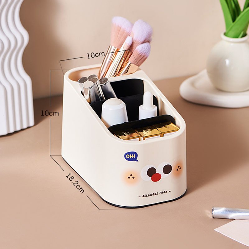 New arrival 4-Grid Modern Plastic Desktop Storage Box Cute Children Desktop Plastic storage Organizers