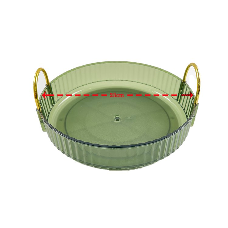 360-degree Rotating Organizer Transparent Acrylic Multi-layer Circular Drilling Surface Rotating Makeup Rack