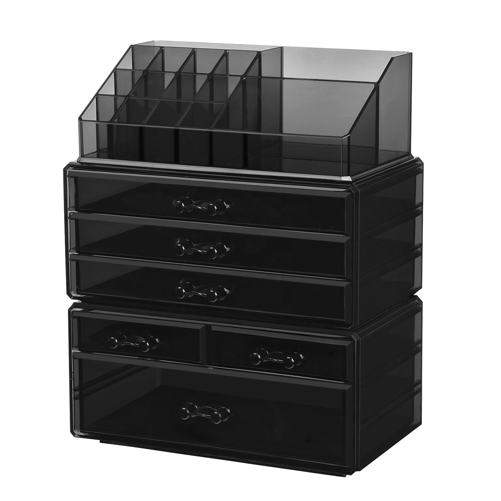 SONGMICS Wholesale Multifunction Plastic Makeup Organizer case transparent acrylic cosmetic storage box