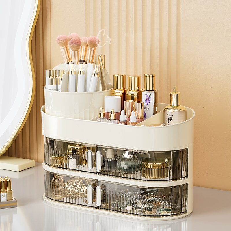 Wannuo Fashion Makeup Sets Storage Box 1-3 Layers Dustproof Makeup Organizers Jewelry Storage Makeup Storage