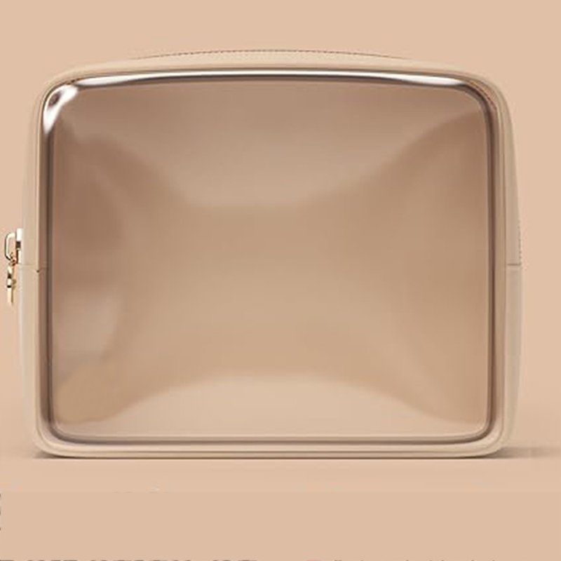 Trendy portable simple women's fashion leather handheld Makeup bag Custom diverse makeup bag