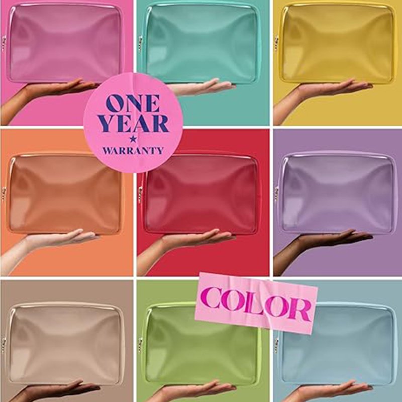 Trendy portable simple women's fashion leather handheld Makeup bag Custom diverse makeup bag