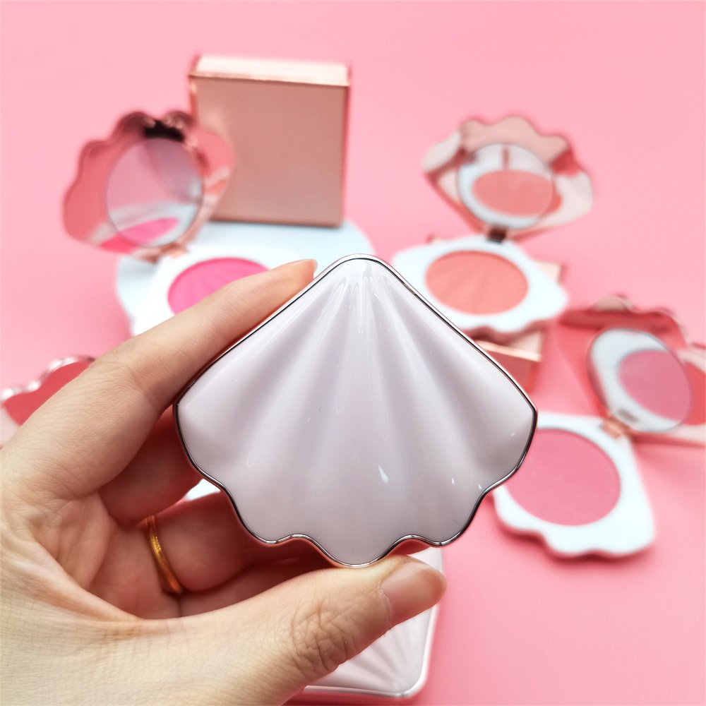 Cosmetic Pressed Powder Blusher Makeup No Logo Highlighter High Pigment Organic Private Label Highlighters Blush