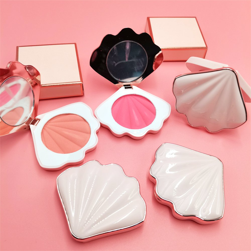 Cosmetic Pressed Powder Blusher Makeup No Logo Highlighter High Pigment Organic Private Label Highlighters Blush