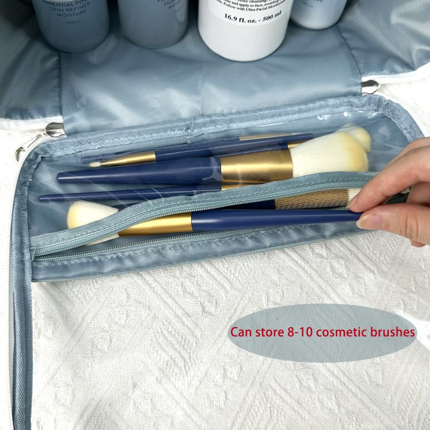 Custom logo Large Capacity PVC Storage Bag Travel Makeup Organizer Bag Water-proof Transparent Toiletries Bag