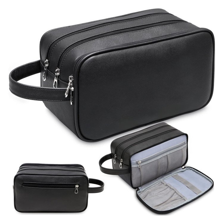 Oem Odm Factory Waterproof Leather Cosmetic Makeup Organizer Travel Pu Cosmetic Bag