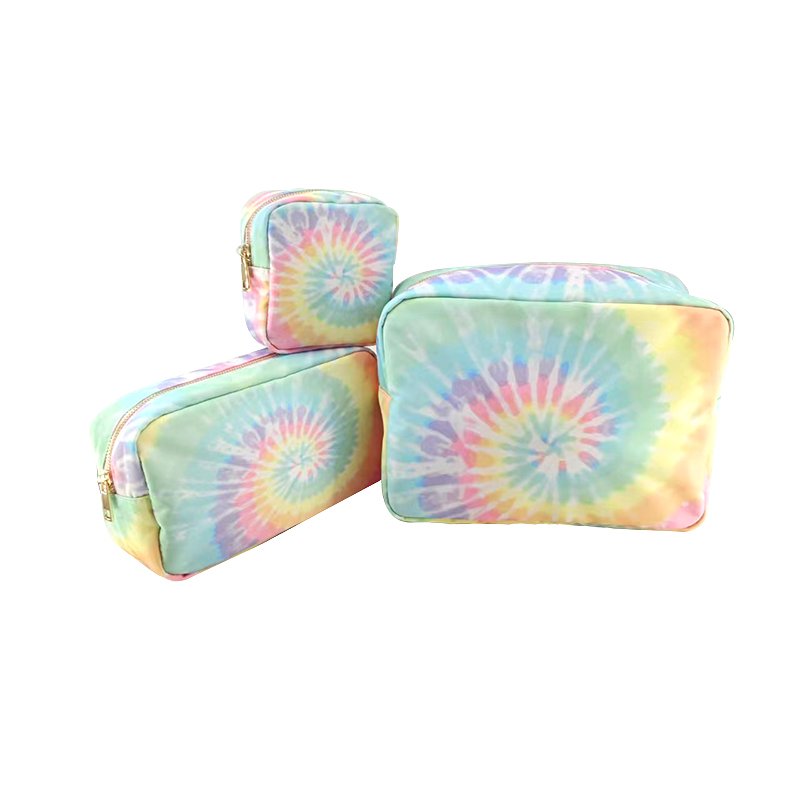 New Design Pattern Organize Bag Custom Low MOQ Tie-Dye Makeup Bag Small Pouch Wholesale