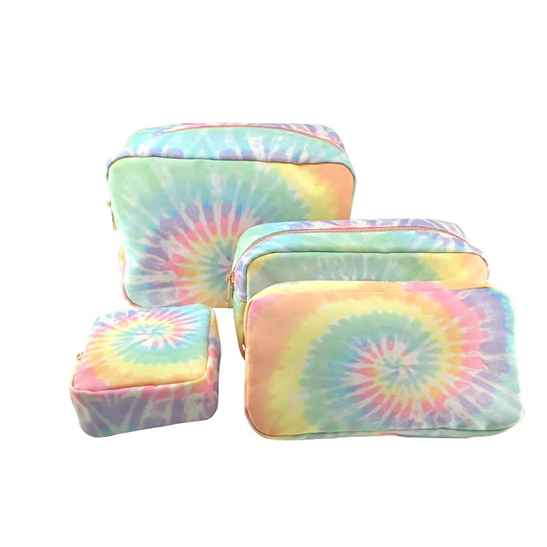 New Design Pattern Organize Bag Custom Low MOQ Tie-Dye Makeup Bag Small Pouch Wholesale