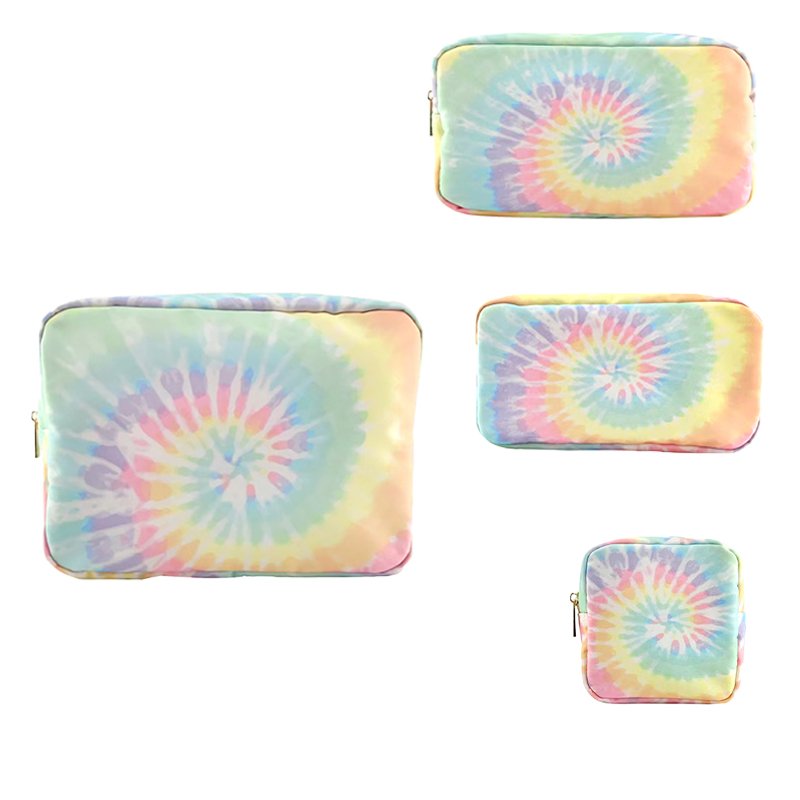 New Design Pattern Organize Bag Custom Low MOQ Tie-Dye Makeup Bag Small Pouch Wholesale