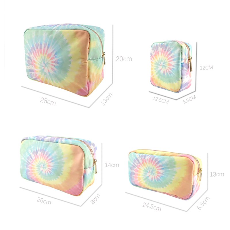 New Design Pattern Organize Bag Custom Low MOQ Tie-Dye Makeup Bag Small Pouch Wholesale