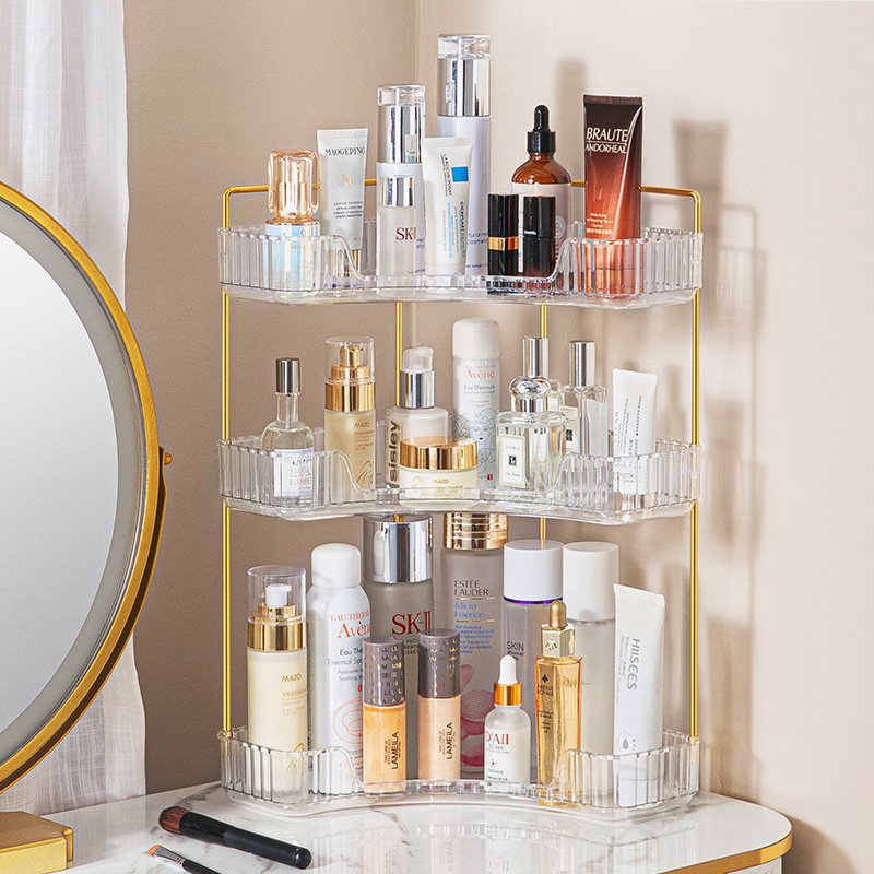 Versatile Three-Layer Corner Shelf for Kitchen - Perfect for Organizing Utensils