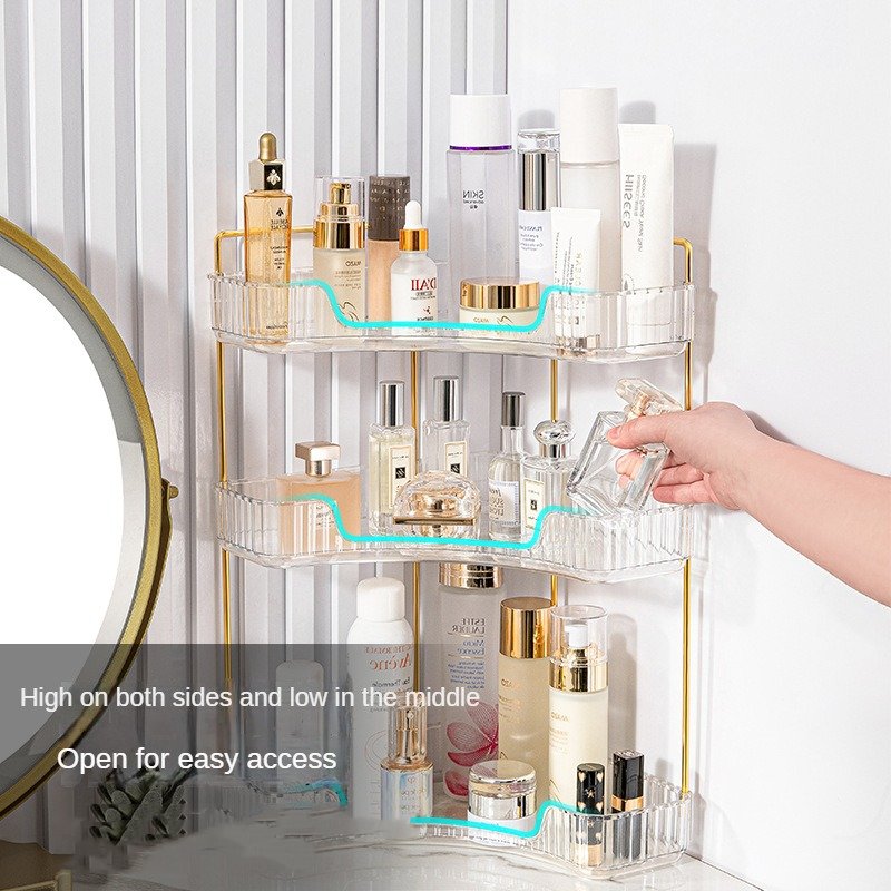 Versatile Three-Layer Corner Shelf for Kitchen - Perfect for Organizing Utensils