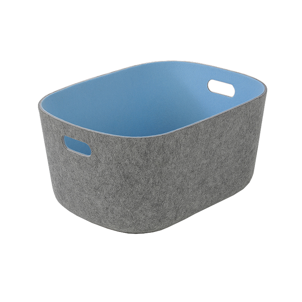 Eco-friendly PET Felt Storage Baskets Modern Design Felt Storage Bin Drawers Organizers Box Decorative Makeup Basket