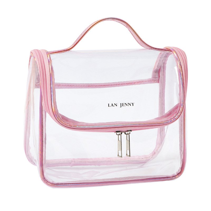 New Designed Custom Luxury Portable Storage Organizer Wash Bag PVC Cosmetic Bag Transparent Clear Makeup Bags