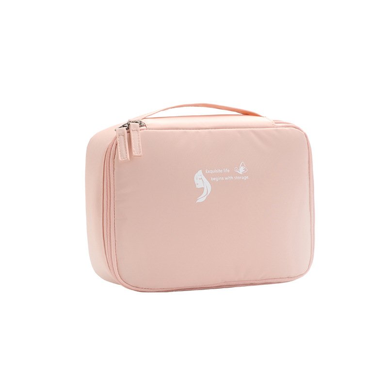 Customized Women Travel Cute Waterproof Cosmetic Bag luxury Toiletry Wash Organizer Beauty Vanity zipper Make Up Pouch