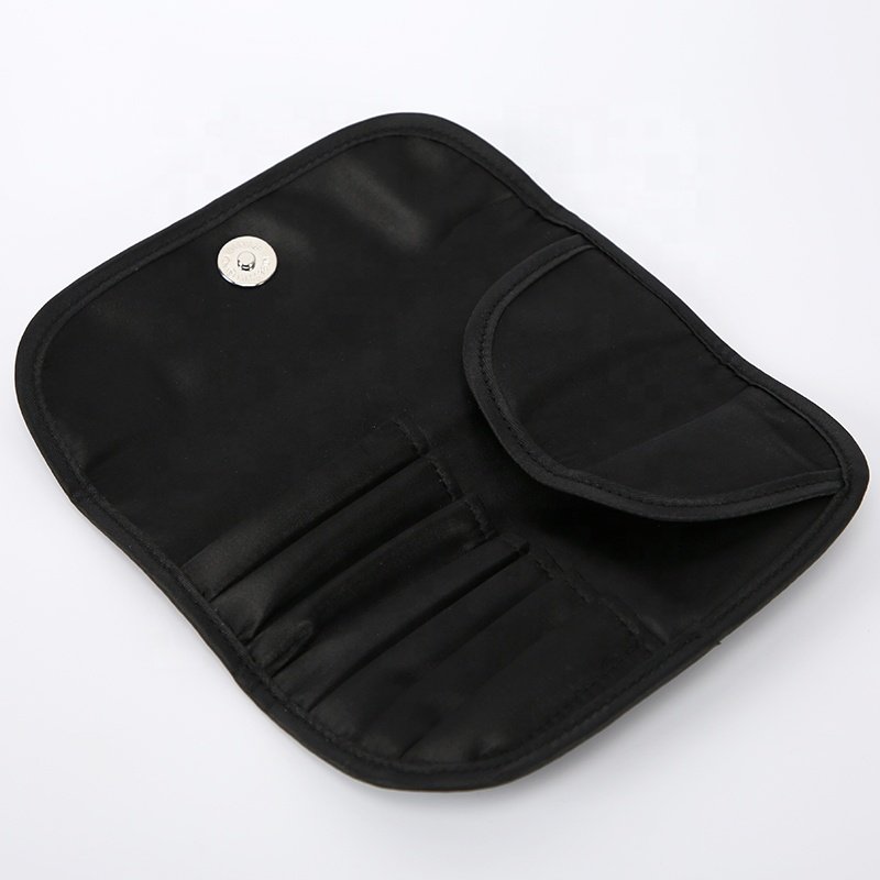 Customizable Portable Makeup Brush Organizer Bag For Travel Cosmetic Foldable Makeup Brush Roll Up Case Pouch Bag