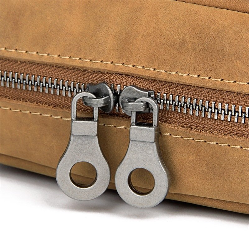 customizable Multifunctional leather cosmetic bag large capacity PU leather travel toiletry storage bag
