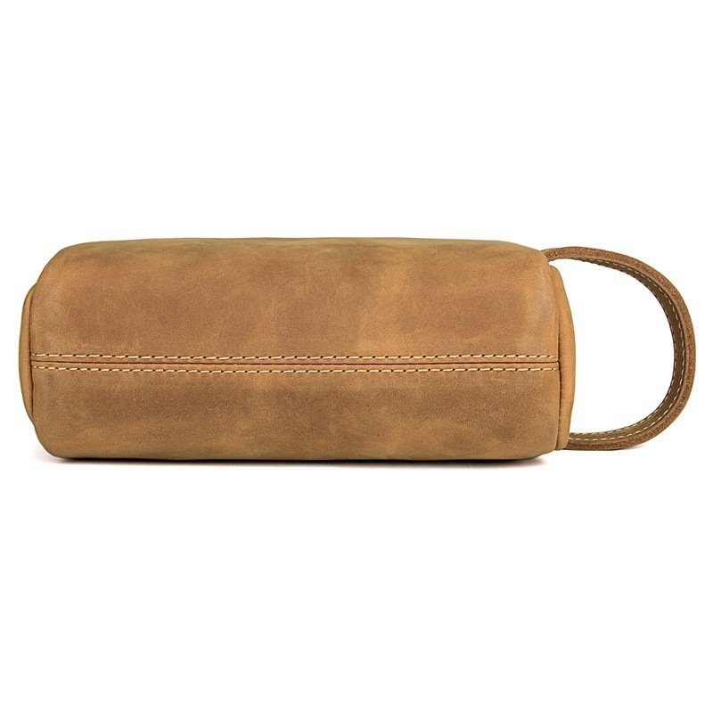 customizable Multifunctional leather cosmetic bag large capacity PU leather travel toiletry storage bag