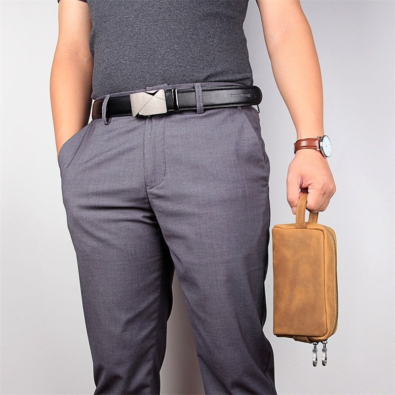 customizable Multifunctional leather cosmetic bag large capacity PU leather travel toiletry storage bag