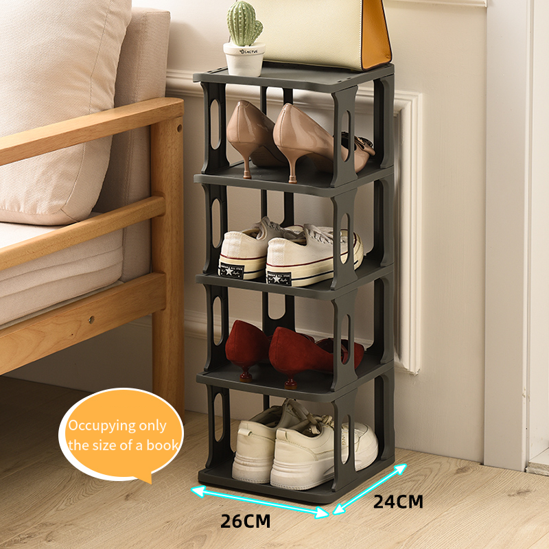 7-layer shoe rack Foldable shoe storage organizer multi-functional household installation shoe rack