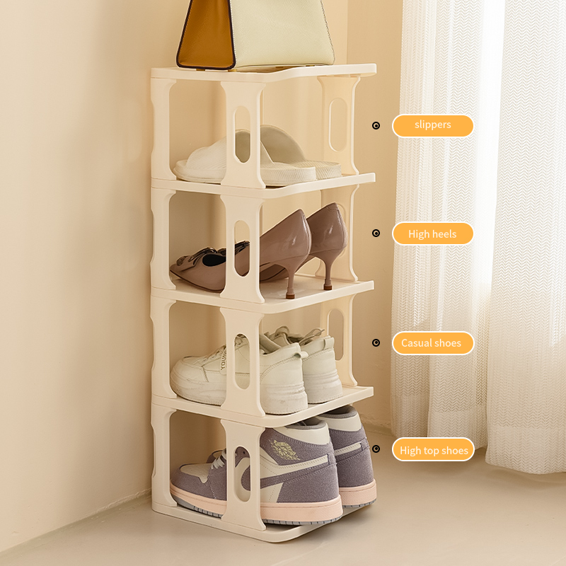 7-layer shoe rack Foldable shoe storage organizer multi-functional household installation shoe rack