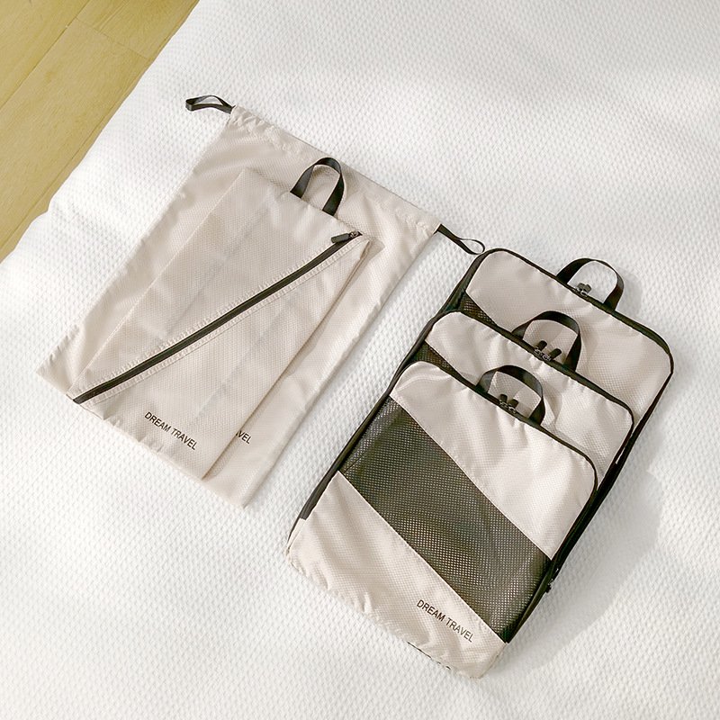 Wholesale new six sets travel storage large simple shoe bag makeup bag can be compressed clothing bag