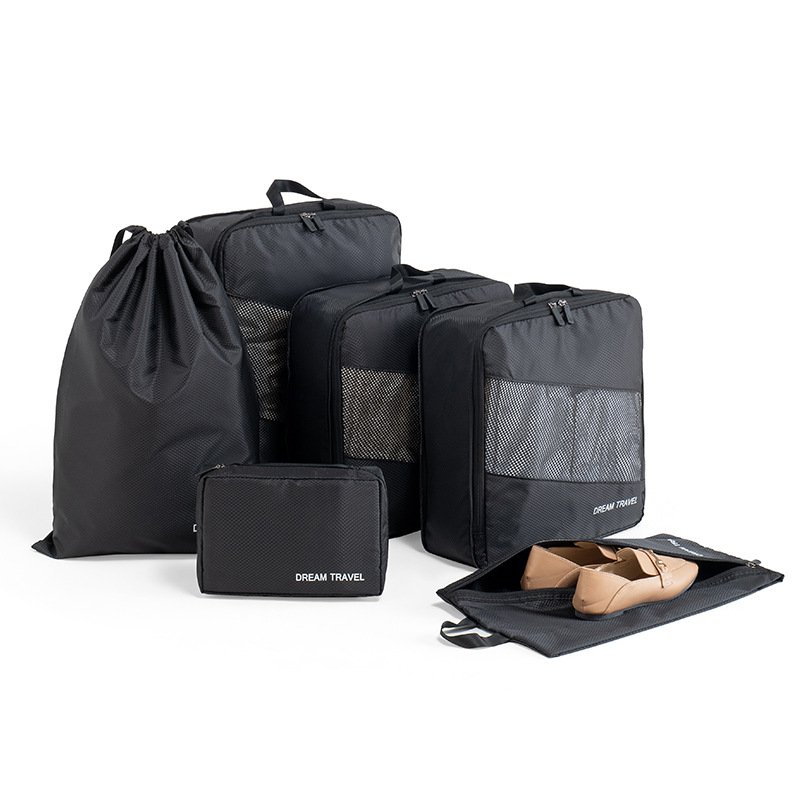 Wholesale new six sets travel storage large simple shoe bag makeup bag can be compressed clothing bag