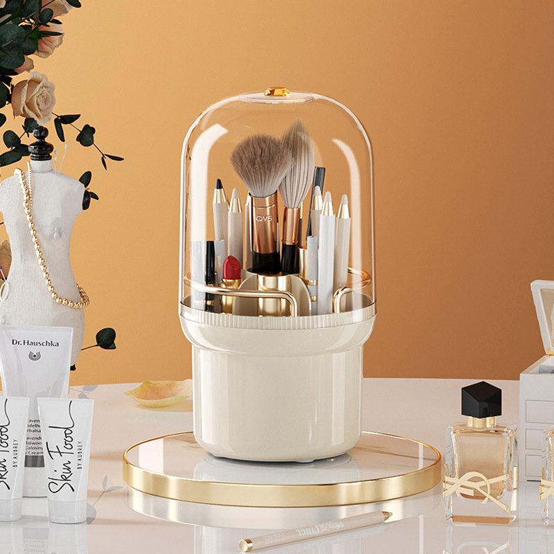 Organize Your Makeup Collection with ShuangQing 3468 Copper Cosmetic Brush Box