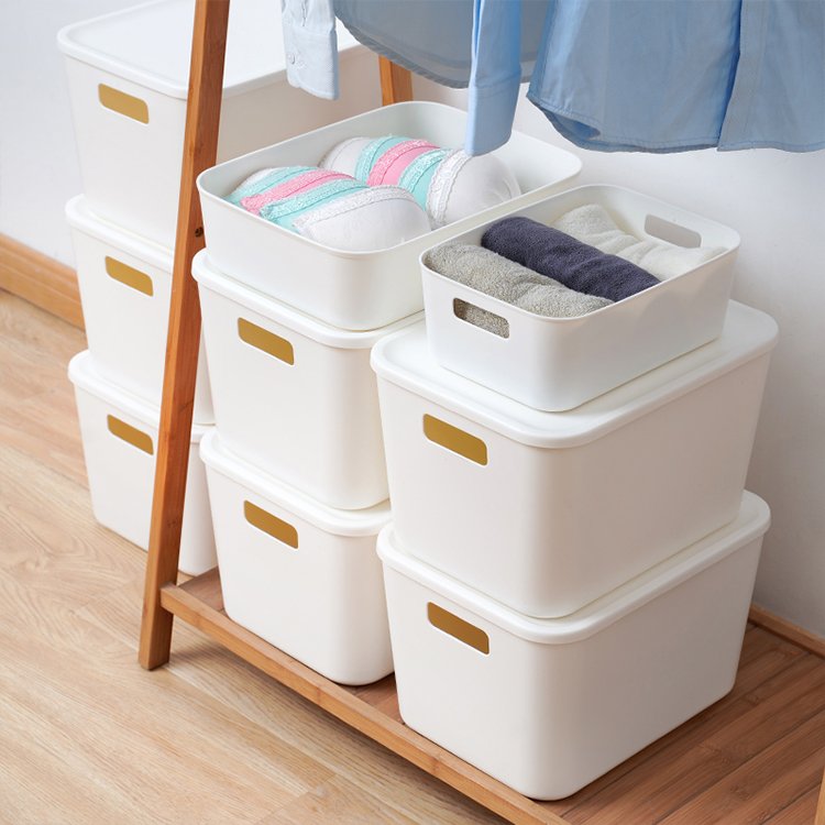 Household Multifunction Plastic Home Storage Basket PP Clothing Desktop Organizer Makeup Storage Boxes Toy Storage Organizer