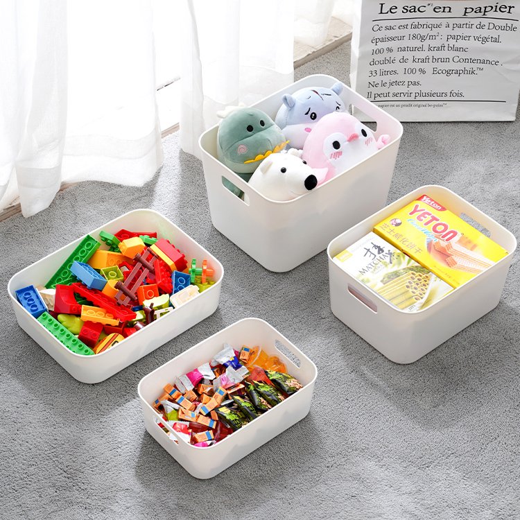 Household Multifunction Plastic Home Storage Basket PP Clothing Desktop Organizer Makeup Storage Boxes Toy Storage Organizer