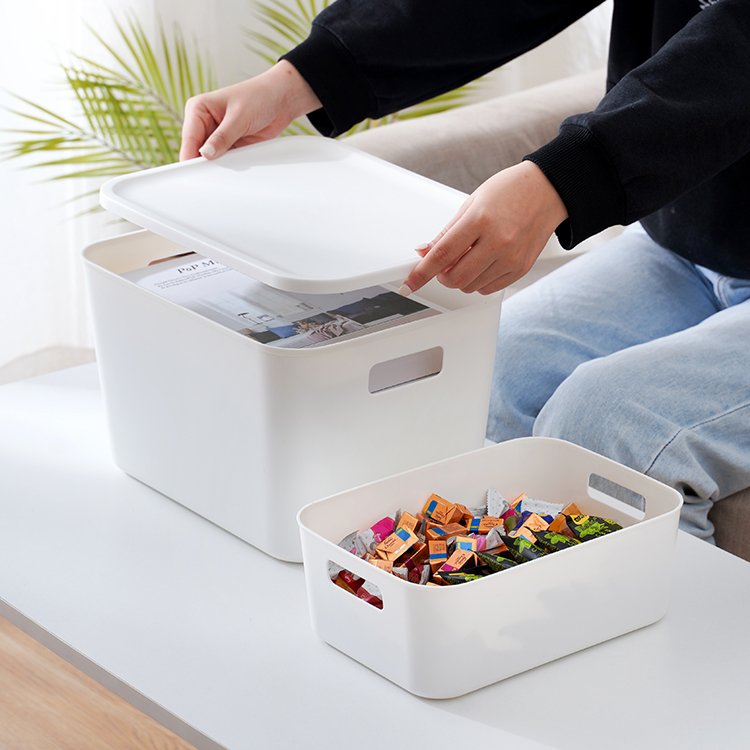 Household Multifunction Plastic Home Storage Basket PP Clothing Desktop Organizer Makeup Storage Boxes Toy Storage Organizer