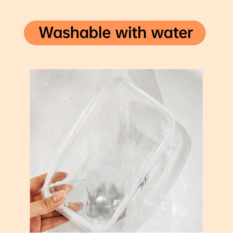OEM ODM Portable Travel Toiletry Storage Box Pvc Zipper Hard Clear Plastic Toy Case Waterproof Stationery Pencil Storage Bag
