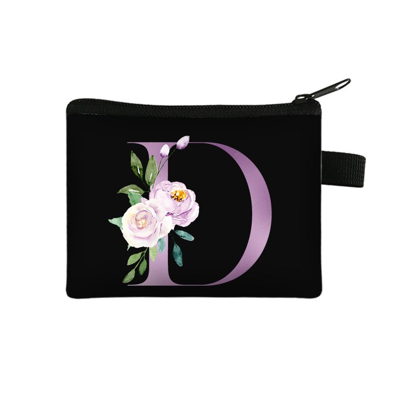 Wholesale DIY Eco Friendly Canvas Cotton Portable Mini Zipper Keychain Coin Pouch Purse Bag