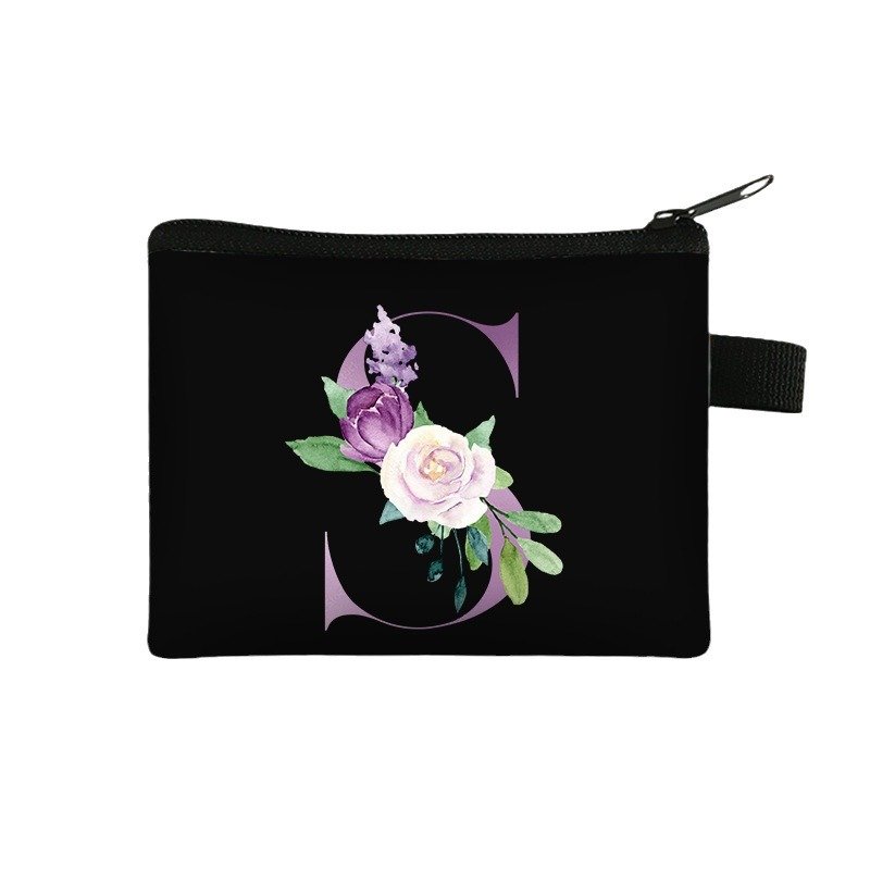 Wholesale DIY Eco Friendly Canvas Cotton Portable Mini Zipper Keychain Coin Pouch Purse Bag
