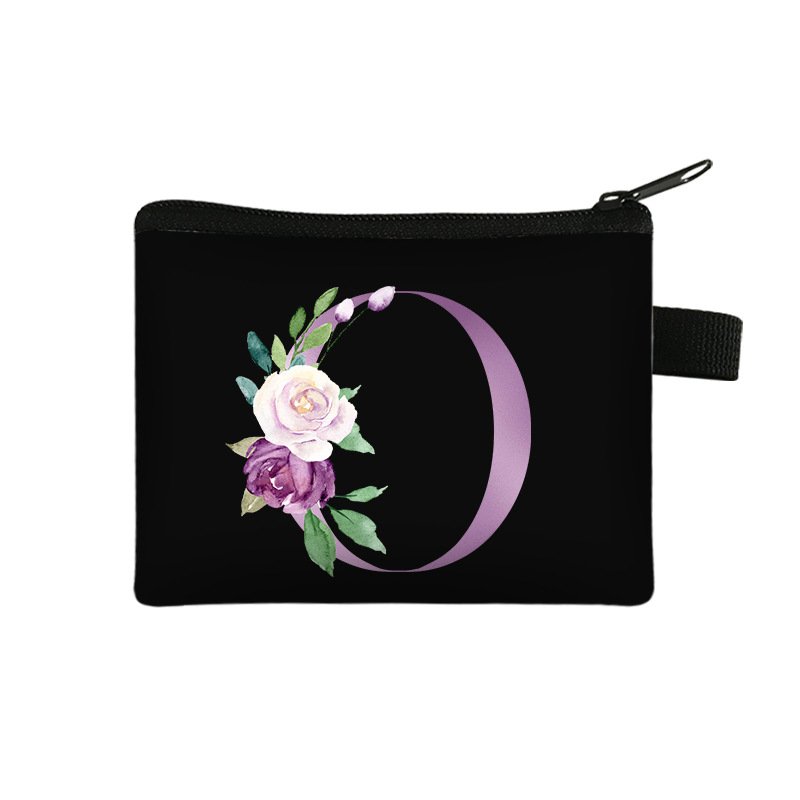 Wholesale DIY Eco Friendly Canvas Cotton Portable Mini Zipper Keychain Coin Pouch Purse Bag