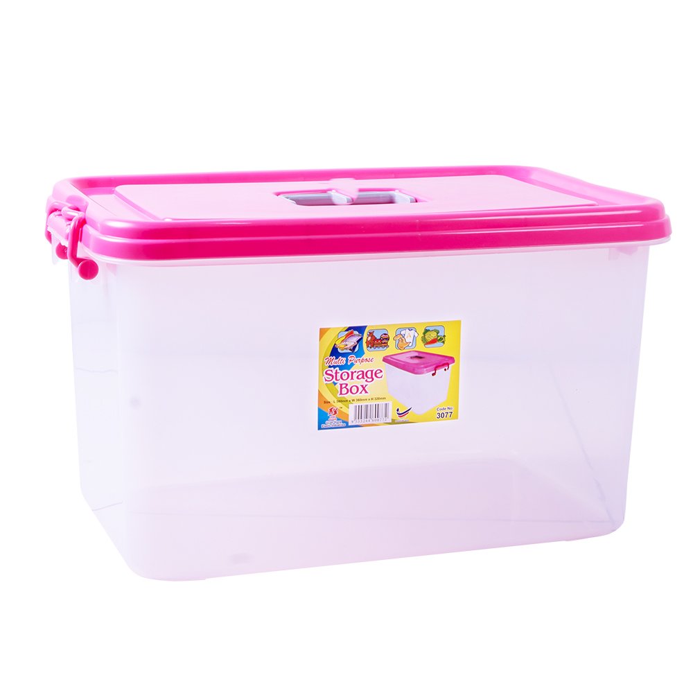 Highly Satisfied Quality Big Transparent Multi-Purpose Storage Box with Cover for Home Organization