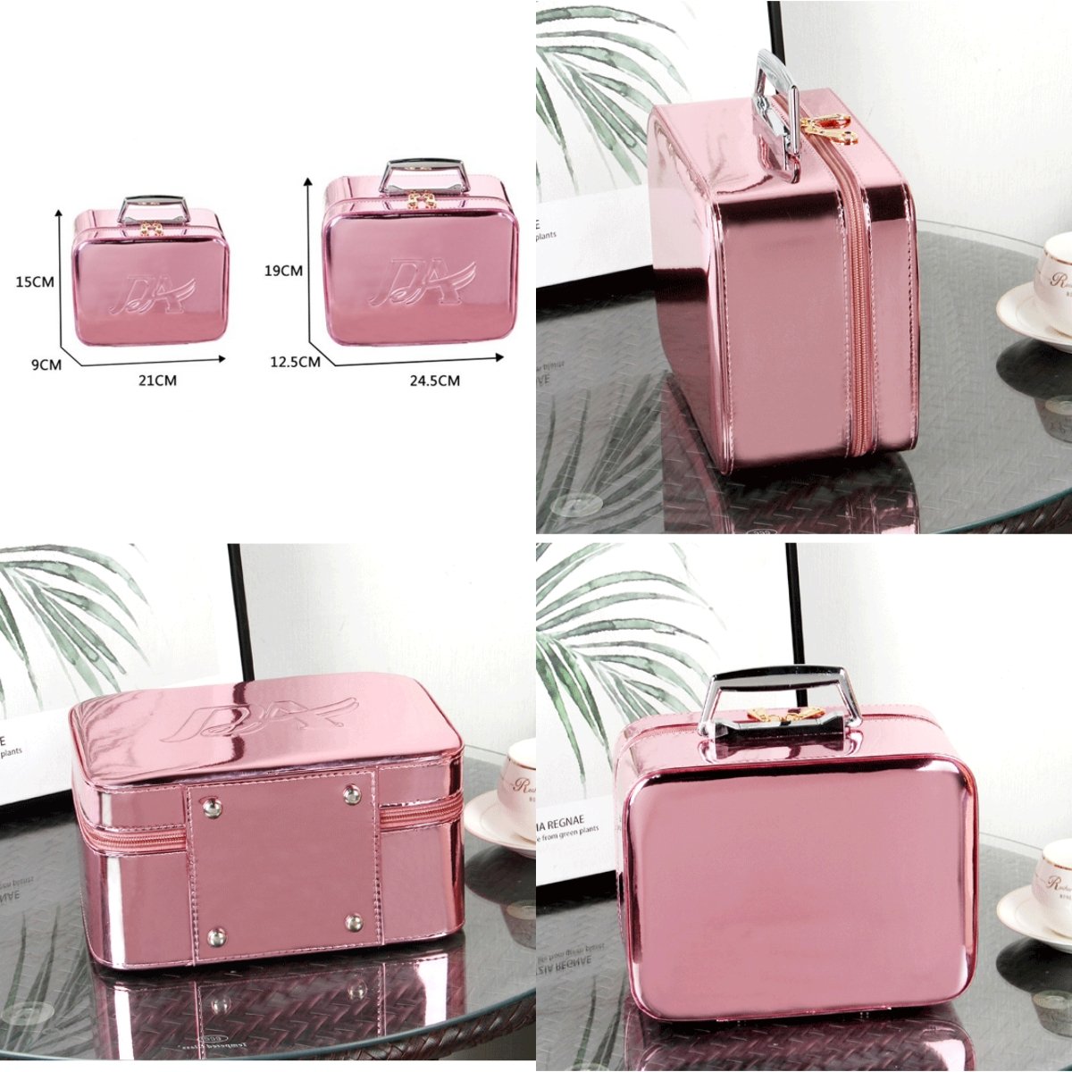 Beauty Store Vanity Cosmetic Makeup Organizer Portable makeup organizer with Mirror for Travelling Hanging Travel Toiletry Bag
