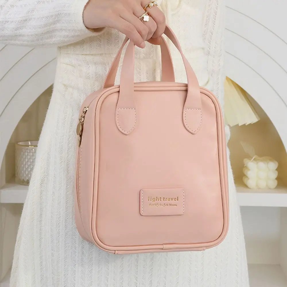 Waterproof Makeup Organizers Women New PU Leather Large Capacity Storage Bags Multi-function Cosmetic Bag