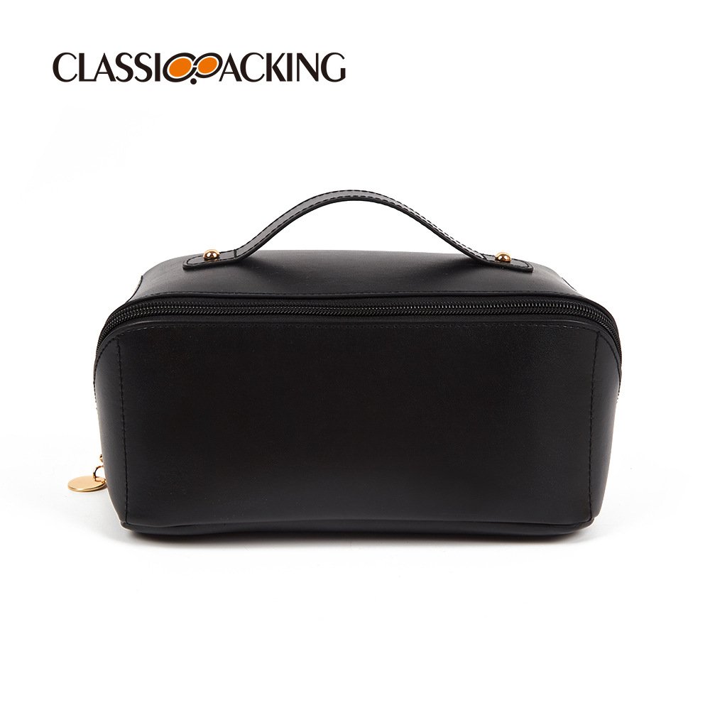 BSCI Factory Custom Large Capacity Multifunctional PU Toiletry Cosmetic Pillow Shape Gift Bag Women Modern Makeup Bag for Travel