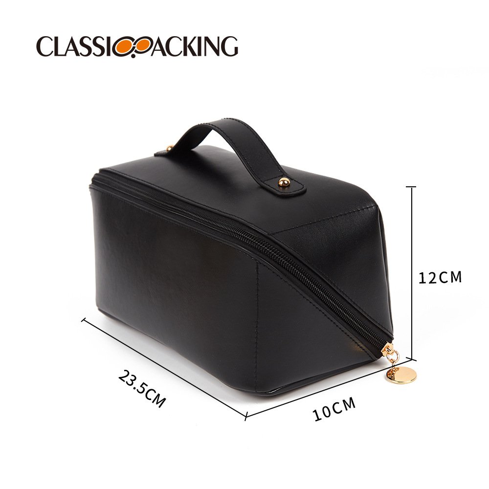 BSCI Factory Custom Large Capacity Multifunctional PU Toiletry Cosmetic Pillow Shape Gift Bag Women Modern Makeup Bag for Travel