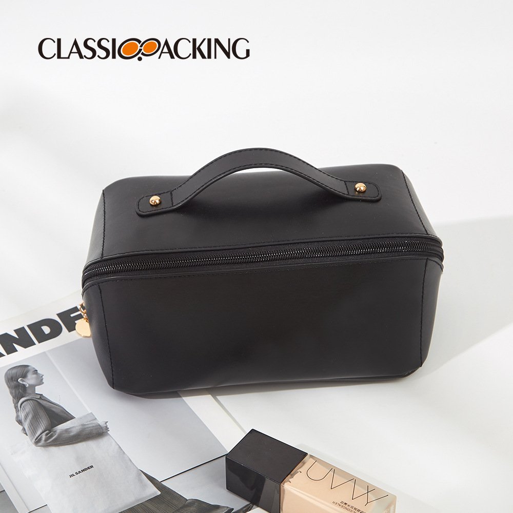 BSCI Factory Custom Large Capacity Multifunctional PU Toiletry Cosmetic Pillow Shape Gift Bag Women Modern Makeup Bag for Travel