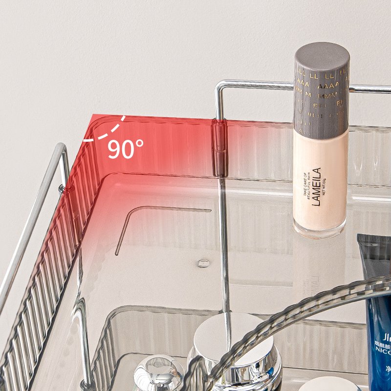 2024 Multi-layer Makeup Living Room Kitchen Display Stand Makeup Organizer Shelf Corner Bathroom Counter Organizer
