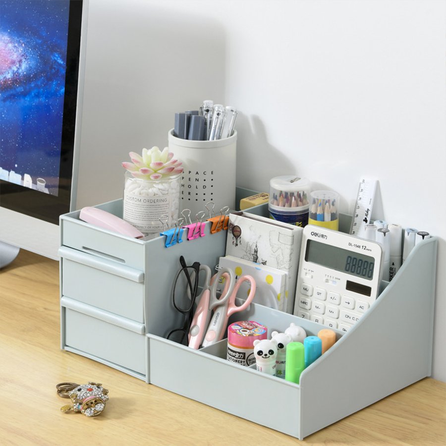 Injection Molding Technology Plastic Desktop Storage Box Office Bathroom Dressing Table Cosmetics Makeup Sundries Car Tableware