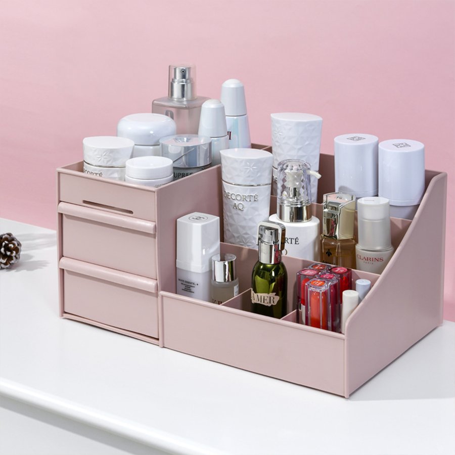 Injection Molding Technology Plastic Desktop Storage Box Office Bathroom Dressing Table Cosmetics Makeup Sundries Car Tableware