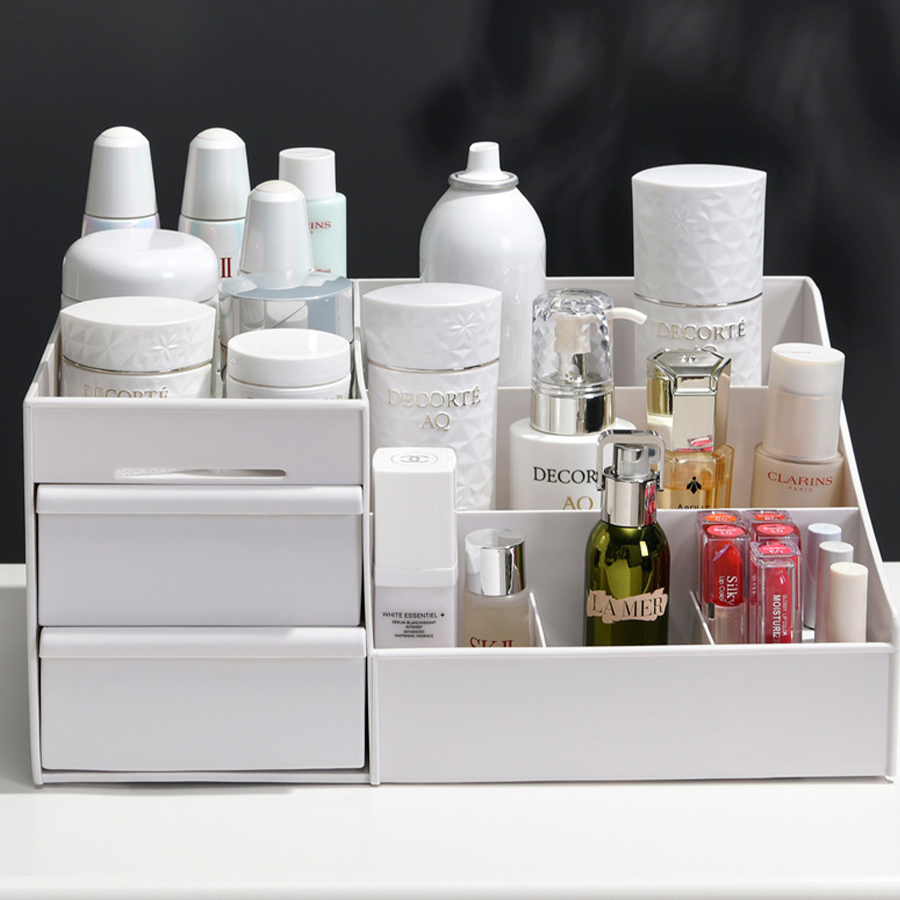 Injection Molding Technology Plastic Desktop Storage Box Office Bathroom Dressing Table Cosmetics Makeup Sundries Car Tableware