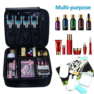 Relavel Adjustable Dividers Cosmetic Case Washable Plastic and Heat Insulation Layer For Lipstick Makeup Toiletry Accessories