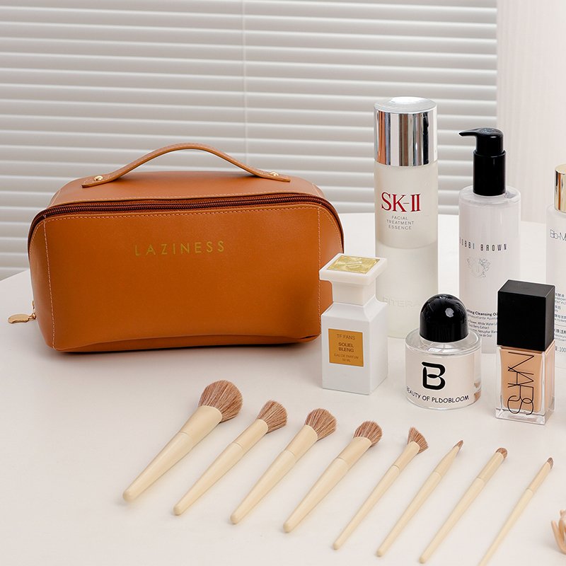 Cosmetic Bag Hot Sale Factory Customizable Leather Highest Quality Ladies Cosmetic Bag